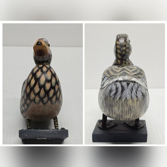 Vintage Duck Hand Carved Wooden Duck Decoy Figurine 8” - Picture 4 of 8